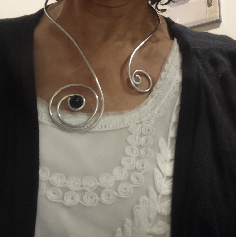 Silver Collar Necklace